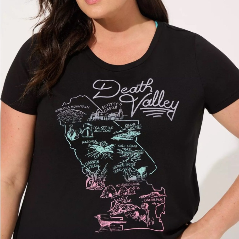 Torrid Black Death Valley Graphic Tee